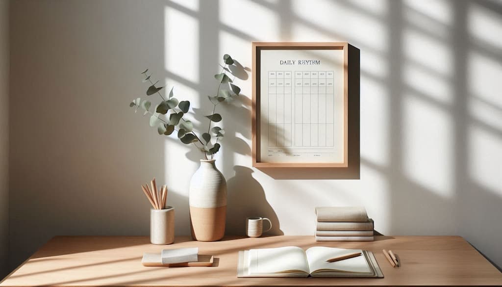 Daily rhythm and schdule